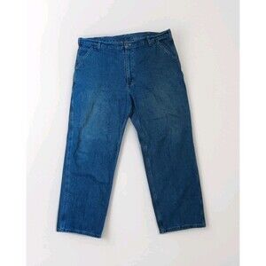 CARHARTT Men’s 42 X 30 Blue Denim Carpenter Utility  Work Jeans Pants